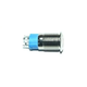 Кнопка 12мм поворотна, 12-24В, зелений LED, 4pin, 12C-P10D Без бренду - зображення 1