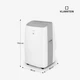 Портативний кондиціонер 3-в-1 Klarstein Grandbreeze 14000 BTU 4,1 кВт Білий (10035811) - зображення 7