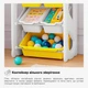 Дитячий стелаж Mealux Coral Mini Yellow (арт. KD-E021 Yellow) - зображення 5