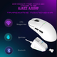 Бездротова легка магнітна миша Ajazz AJ159P PAW3395 2.4G 26000 DPI RGB Біла - зображення 5