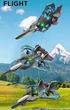 Іграшка-літак на радіокеруванні Fighter Plane 2.4G, на акумуляторі, синій / Радіокерований винищувач для підлітків - зображення 2