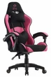 Кресло геймерское Bonro Lady 806 черно-розовое с эргономической спинкой (76-165-42300097) - изображение 1