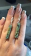 Сережки " Turquoise" з природньої бірюзи ELBET - изображение 2