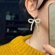Сережки "Butterfly" з річкових перлів у формі бантика ELBET - зображення 2