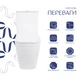 Унітаз підлоговий Qtap Stork Ultra Quiet 630×350×805 мм із сидінням Soft-close, White QTSTO27W49260 - зображення 3