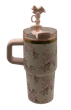 Термос термочашка Stanley Quencher H2.0 Tumbler з нержавіючої сталі 0,59 л LoveShackFancy Floral Ribbon Pink KT6007864 - зображення 4