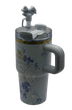 Термос термочашка Stanley Quencher H2.0 Tumbler з нержавіючої сталі 0,59 л LoveShackFancy Floral Blue KT6007861 - зображення 8