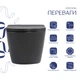 Унитаз подвесной Qtap Robin Ultra Quiet 520×365×340 мм, Anthracite, с сиденьем Slim Duroplast / Soft-close / Quick Release QTROB26AN48995 - изображение 3