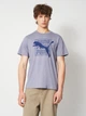 Футболка хлопковая длинная мужская Puma Graphics 69177565 2XL Gray Sky с принтом (4069161736742) - изображение 1