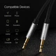 Кабель мультимедійний 3.5mm M to 3.5mm M 3.0m AV119 black Ugreen (10736) - зображення 3