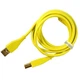 Кабель DJ TechTools USB type A - USB type B 1.5 м Жовтий (5904161820444) - зображення 2