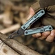 Мультитул NexTool Mini Sailor S11 Pro NE20382 12-в-1 універсальний кишеньковий інструмент-брелок розкладний з плоскогубцями ножем ножицями викрутками та напилком з нержавіючої сталі для EDC туризму та кемпінгу - зображення 12