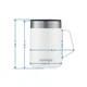 Термокружка Contigo Streeterville with Handle 420 мл Blue Corn 2174675 (06800464) - изображение 10