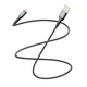 Кабель для зарядки и обмена данными USB Yoki YK-LE17 LED Series USB/Lightning 12W 2.4A/5V 1.2 m Black - изображение 3