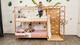 Двухъярусная кровать Монтессори "Джунгли" со столиком от Busy Wood 200х90 см Натуральное дерево+Белый - изображение 8