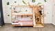 Двухъярусная кровать Монтессори "Джунгли" со столиком от Busy Wood 200х90 см Натуральное дерево+Белый - изображение 5
