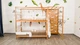 Двухъярусная кровать Монтессори "Джунгли" со столиком от Busy Wood 200х90 см Натуральное дерево+Белый - изображение 9