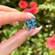 Срібні сережки Pandora Пандора Блакитні хупи 293851C01 - изображение 5