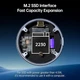 Зовнішня кишеня BENFEI Magnetic M.2 2230 NVME SSD, USB 3.2 Gen 2, 10Gbps, 10s Power Loss Protection, сірий - зображення 3