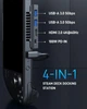 Док-станція HenHot для Steam Deck 4-в-1 HDMI 4K@60Hz, 2xUSB-A, PD 100 Вт USB-C - зображення 4