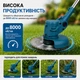 Тример акумуляторний 48V для дачі та саду: Складана бездротова газонокосарка з 2 АКБ, набором металевих ножів та пиляльним диском - изображение 4