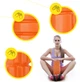 Массажный ролик Cornix EVA 33 x 14 см XR-0033 Orange - изображение 2