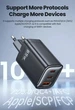 Блечок - зарядное устройство Toocki 65w 3 порта черный (TCT67-XRB01) - изображение 2