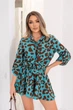 Жіночий костюм легкий блакитний з коричневим L-XL с1050.382 - зображення 2