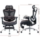 Кресло офисное Sihoo Doro C300L Mesh Black with footrest (Doro-C300L-A3-101-JT) ( 29610 ) - изображение 7