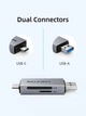 Кардридер Cabletime USB3.0 A + USB Type-C,SD/TF,5Gbps 10890 ( 10623 ) - зображення 2