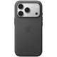 Чехол TechWoven (AAA) NEW для Apple iPhone 17 Pro тканевый чехол с поддержкой MagSafe и анимацией, защитный кейс Black - изображение 1