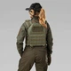 Плитоноска женская Warmor gen.3 FL SPECPROM (for Ladies). Без подсумков. С быстрым боковым и верхним сбросом (без плит). Олива - изображение 11