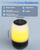 Портативна Bluetooth-колонка VidaTeco C9 з нічником 7 кольорів, Bluetooth 5.0, TWS, 5W, IPX5, до 10 годин роботи - зображення 2