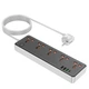 Мережевий подовжувач Hoco AC14A Rico 5-Position Socket (PD30W/1C3A) Black - зображення 3