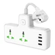 Сетевой удлинитель Hoco AC11A Voyage 2-Position Expansion Socket (1C3A) (8.5 cm) White - изображение 3