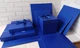 Большая подарочная раскладная коробка сюрприз 25x25х25см Party Box, Пивной бокс для напитков и закусок синяя - изображение 3