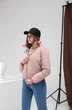 Куртка Женская Бежевая Короткая С Воротником-стойкой Легкая Утепленная Осенняя S-M (390821) - изображение 3