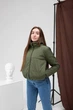 Женская Куртка Хаки Короткая С Капюшоном Весенняя Водоотталкивающая L-XL (390824) - изображение 1