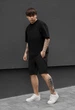 Літній Комплект Чоловічий Стаф Чорний Футболка І Шорти Staff Patt Black XS (391359) - зображення 4