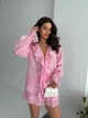 Жіночий літній костюм з воланами (блуза+шорти) Uaclothes 46 Рожевий (like38131-185631350) - изображение 6