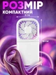 Портативный мини-вентилятор Halter Folding Fan с 3 скоростями складной с ремешком на шею белый - изображение 4