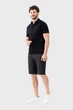 Футболка-поло AVECS чорна з трикотажу Double Face 30591/1 3XL - изображение 2