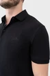 Футболка-поло AVECS чорна з трикотажу Double Face XL - зображення 7