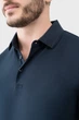 Футболка-поло AVECS блакитна з трикотажу Double Face XL - зображення 6