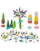 Drewniany konstruktor edukacyjny Viga Montessori sorter 141 element (44818) (6971608448188) - obraz 2