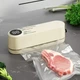 Портативный аккумуляторный вакууматор USB с многоразовыми пакетами, Бежевый - изображение 2