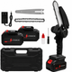 Аккумуляторная цепная мини пила Electric Chain Saw 48V 8" дюймов 20см с 2 аккумуляторами для обрезки веток деревьев в кейсе - изображение 8