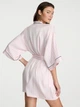 Халат Victoria's Secret Signature Satin Short Piped Robe размер XS/S - изображение 3