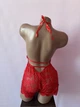 Еротичне мереживне боді-плаття з відкритим доступом Sexy S/М червоний (8-139) - зображення 6