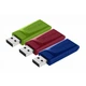 USB флеш накопитель Verbatim 3x16GB Slider Red/Blue/Green USB 2.0 - изображение 1